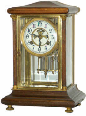 Waterbury Clock Co. crystal regulator, "Vendee", ca 1908. — Antique Clocks Price Guide