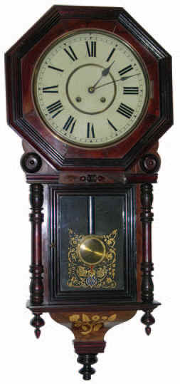 New Haven Clock Co. wall clock, ca. 1890. — Antique Clocks Price Guide