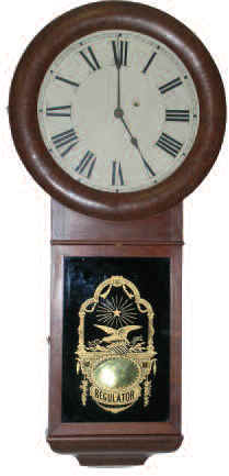Seth Thomas wall clock "Regulator No. 2" ca. 1875. — Antique Clocks Price Guide