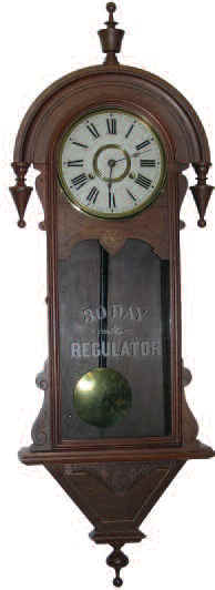 E.N. Welch hanging clock, ca. 1890. — Antique Clocks Price Guide