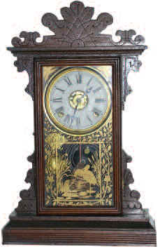 E. N. Welch Shelf Clock, "Sylva", ca. 1889. — Antique Clocks Price Guide