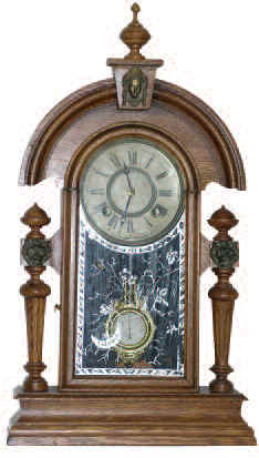 Ansonia Clock Co. shelf clock, "King", ca 1901. — Antique Clocks Price Guide