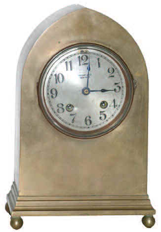 Chelsea Clock Co. shelf clock, "Gothic Mantel", ca. 1911. — Antique Clocks Price Guide