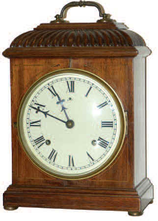 Wm. L. Gilbert Clock Co. Cabinet Clock that resembles an English bracket clock at first glance. — Antique Clocks Price Guide