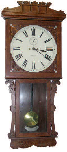 New Haven Clock Co., hanging "Commodore", ca. 1883. — Antique Clocks Price Guide