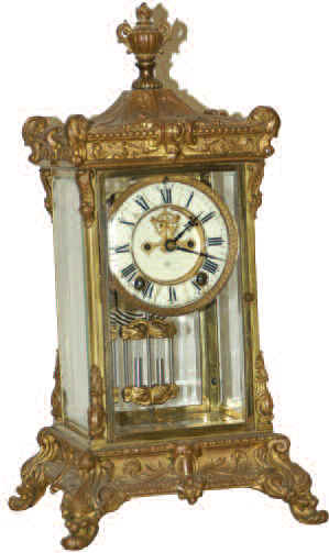 Ansonia Clock Co. crystal regulator, "Elysian", ca 1914. — Antique Clocks Price Guide