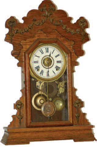 Seth Thomas mantle clock, "Metal No. 6", ca 1904, and so stamped on the back of the case. — Antique Clocks Price Guide
