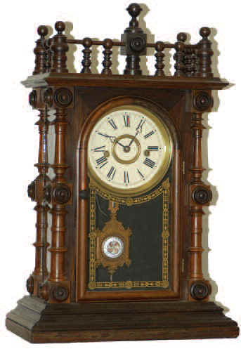 Welch, Spring and Co. "Gerster", ca 1879, one of the first clocks using the "Patti" movement. — Antique Clocks Price Guide
