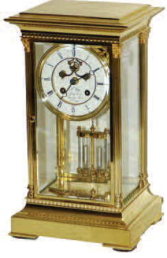 Musical crystal regulator, "L'Epee Liberty Clock, Franklin Mint, No. 0163". — Antique Clocks Price Guide