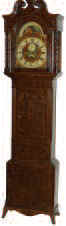 English mahogany tall clock, ca 1820-1840. — Antique Clocks Price Guide