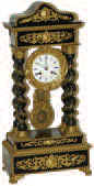 French 4 column Empire mantle clock. — Antique Clocks Price Guide