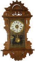 Seth Thomas "Hanging Balltop", "Hanging Eclipse", or just plain old walnut hanging clock, suit yourself. — Antique Clocks Price Guide