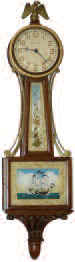 Waltham Clock Company miniature "Willard" banjo, ca 1930. — Antique Clocks Price Guide