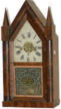 Hiram Welton fusee movement steeple clock, ca 1845. A rare, early shelf clock. — Antique Clocks Price Guide