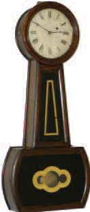 Howard and Davis, Boston, "Banjo No. 4", ca 1842. — Antique Clocks Price Guide