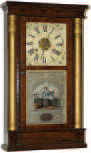Seth Thomas rosewood gilt column", ca 1863. — Antique Clocks Price Guide