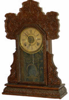 E. Ingraham mantle clock, one of their "Lake Line" series, this one called, "Oneida", ca 1915. — Antique Clocks Price Guide