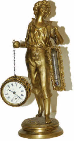 Waterbury Clock Co. metal novelty clock. — Antique Clocks Price Guide