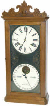 Ithaca Calendar Clock Co., "Shelf Calendar", ca. 1890. — Antique Clocks Price Guide