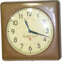 Self-Winding Clock Co., square gallery clock, ca. 1920. — Antique Clocks Price Guide