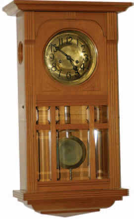 Gustav Becker wall regulator. Another red mahogany box case. — Antique Clocks Price Guide