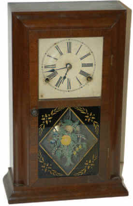 Miniature reverse OG shelf clock by Smith and Goodrich, ca 1847 - 1851, which were the only years this company was in business. — Antique Clocks Price Guide