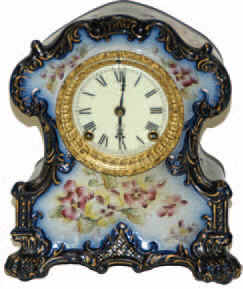 Ansonia Clock Company, porcelain cased, "Wichita", ca 1904. — Antique Clocks Price Guide
