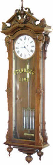 Howard No. 60, ca. 1985, a great Howard model wall clock copied from an original and professionally made using the best materials available. — Antique Clocks Price Guide