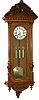 Remember 3 weight Grand Sonnerie Vienna Regulator in a 49 inches tall light walnut case. Remember is a trademark used by Austria's leading clock manufacturer, the Resch brothers, ca back to 1886.