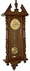 Jumbo spring Vienna wall clock, by "FMS", the Mauthe clock company, ca in the 1920's.