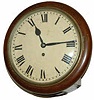 English gallery clock, single fusee 8- day movement, heavy brass plates and wheels, running briskly.