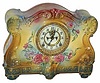 Ansonia Clock Company, "La Vergne", ca1914. This is a large case compared to most of Ansonia's Royal Bonn's, standing just under 12 inches high, but a wide 14.25 inches.