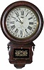 Ansonia Brass and Copper Co. wall calendar clock "Drop Extra Calendar", ca. 1883.