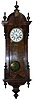 Lenzkirch Vienna Regulator, ca 1890, exquisite 50 inches high case, burled walnut