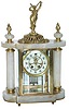 Gilbert Clock Co. crystal regulator, "Herald" ca. 1906.