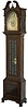 Junghans floor clock, too short to be called a grandfather clock, and too tall (77 inches) to be called a grandmother clock.