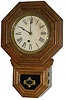 E. Ingraham Co. small short drop wall clock, "8 Inch Ingot", 1911.
