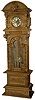 Gazo "Rancho Santa Fe", ca 1979. A contemporary hall clock by the Gazo Family Clock Factory of San Diego.