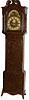 English mahogany tall clock, ca 1820-1840.