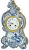 French-German Royal Bonn, Blue Delft clock.