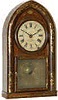 Beehive clock, "Patent Spring Eight-Day Brass Clocks, Springs Warranted Not to Fail, Made And Sold by Brewster and Ingrahams, Bristol, Conn." from the full case label.