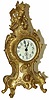 Jennings Bros. novelty clock retaining most of the original finish, gold or Barbedienne, in the gold family.