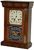 Terry Clock Co. One day reversed ogee, shelf clock, ca 1873.