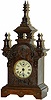 Black Forest Musical shelf clock. Manufactured by Badische Uhrenfabrik, A.G.