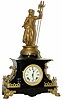Ansonia Clock Co. enameled iron case, "Lucerne", ca 1901.