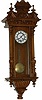 German spring wound Vienna type regulator. Your first impression is that it is a small clock.