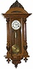 Large 1 weight Vienna Regulator, trapezoid 8 day movement signed, "UCEG", unknown to me.