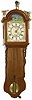 Dutch Staartklok, Ca 1860-65. Thirty hour movement, time, strike, and alarm.