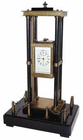 French Industrial style weight driven clock. — Antique Clocks Price Guide