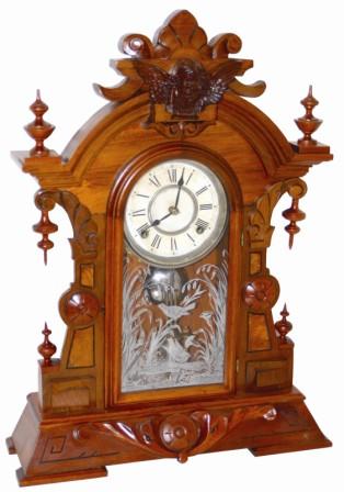 Wm. L. Gilbert Clock Co. a top of the line mantle clock, the "Psyche", ca 1885. — Antique Clocks Price Guide